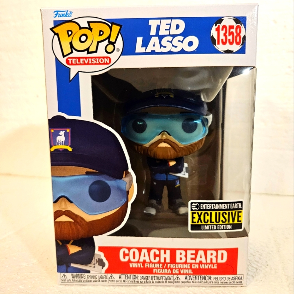 Funko Pop! # 1358 Television Ted Lasso "Coach Beard" Entertainment Earth Excl